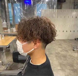 ショート パーマ メンズ 🟦ニュアンス/メン ズパーマ横浜🟦のヘアスタイル