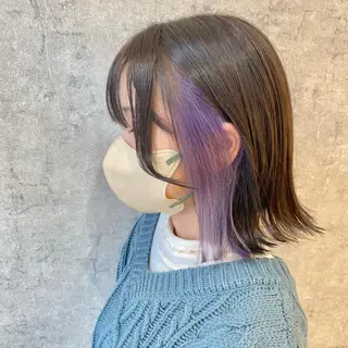 セミロング カラー 縮毛矯正職人/艶髪 ✨️村上 渉のヘアスタイル