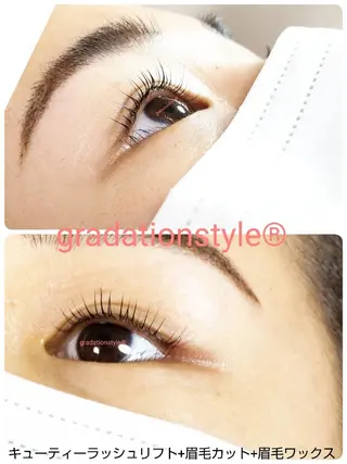 マツエク・マツパ アイブロウ 🎼グラデーション スタイル札幌♫*⁠✧のマツエク・マツパデザイン