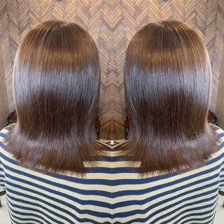 ミディアム カラー tocca 💜石田愛結💜のヘアスタイル