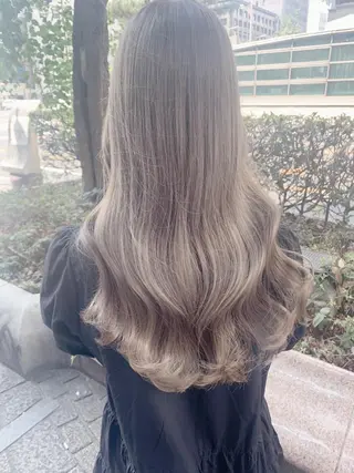 ロング カラー ヘアアレンジ 心斎橋🤍韓国風🤍 Mamiのヘアスタイル
