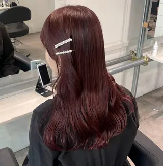 ロング 盛れる暖色🎀ガーリ ーヘア🎀きっかのヘアスタイル