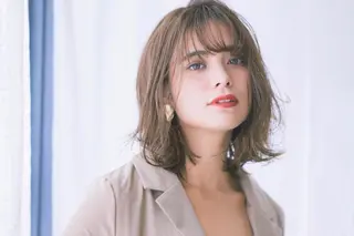 ミディアム カラー 組藤 沙奈のヘアスタイル