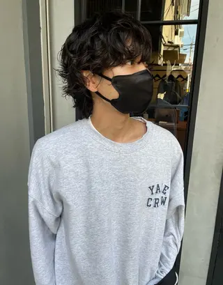 パーマ メンズ ボブ／パーマ指名 No. 1🍃れんとのヘアスタイル