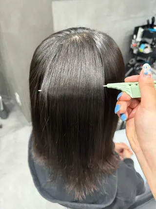 ミディアム パーマ 三木 まことのヘアスタイル
