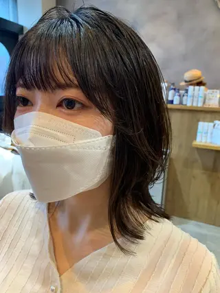 ミディアム SOYON 🤍CHIZU🤍.のヘアスタイル