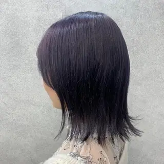 ミディアム カラー 奈良一番ミルクティー ベージュしています⭐のヘアスタイル