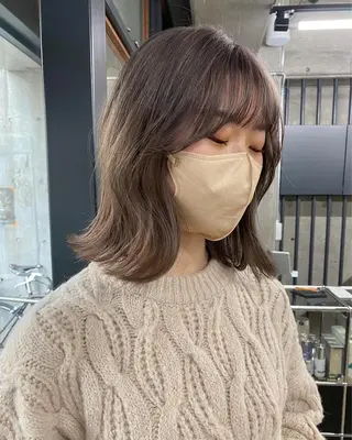 ミディアム ୨୧柔らかいカラー nozomi ୨୧のヘアスタイル