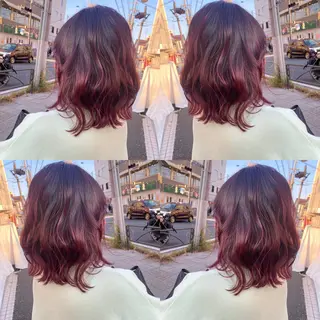ミディアム カラー 髪質改善カラー/店長 宮内秀峰のヘアスタイル