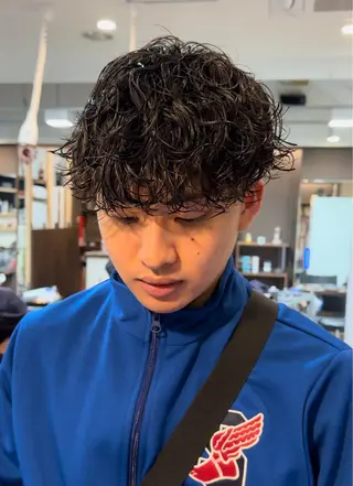 パーマ メンズ 年間2000名担当◎ パーマ職人/仲原佑樹のヘアスタイル