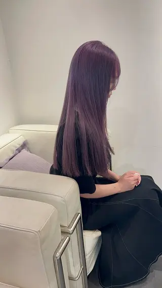 ロング カラー ヘアアレンジ youres hair 新宿3丁目店所属・新宿.代表.透け髪 TAKAケアブリーチのヘアスタイル
