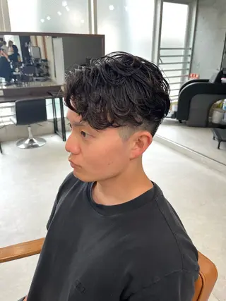 ショート パーマ メンズ特化/パーマ /フェード/洋輔のヘアスタイル
