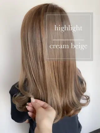 セミロング カラー ヘアアレンジ topstylist 芳賀みなみのヘアスタイル