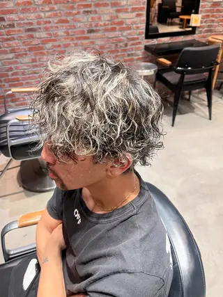 パーマ メンズ 田中 美月のヘアスタイル