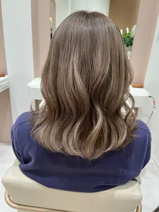 ミディアム カラー 桑原 りゆのヘアスタイル