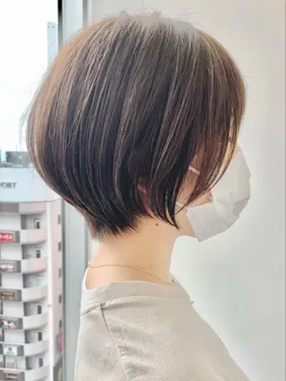 ショート カラー ⭐️小顔ショート⭐️ 大鷲拓海のヘアスタイル