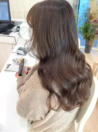 ロング カラー ParveMix 佐々木梨紗🤍のヘアスタイル