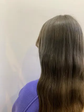 ロング カラー パーマ ヘアアレンジ メンズ キッズ ネイル マツエク・マツパ アイブロウ 🤍韓国風/艶髪🤍 鳥越美羽のヘアスタイル