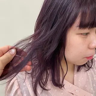 ミディアム エクステ ハイトーン 💭黒崎ハルカのヘアスタイル