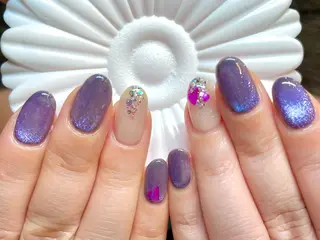 ショート カラー ネイル ネイルサロン リリーブランシュ所属・森 瑞紀のネイルデザイン