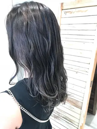 ミディアム カラー 島袋 ナオユキのヘアスタイル