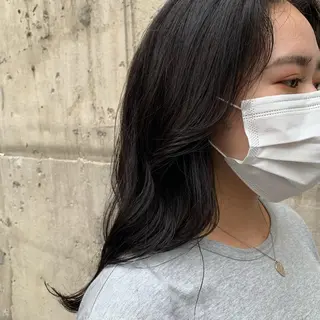 ロング カラー 韓国×巻ける髪質改善 💍maki💍のヘアスタイル