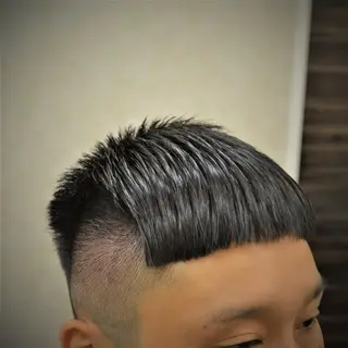 ショート メンズ 高野浩平/フェード ツイストスパイラルのヘアスタイル