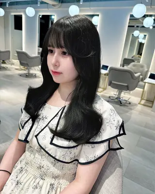 ロング カラー SALOWIN 新宿三丁目 me＋所属・hanane🎀 /ジャニオタ美容師のヘアスタイル