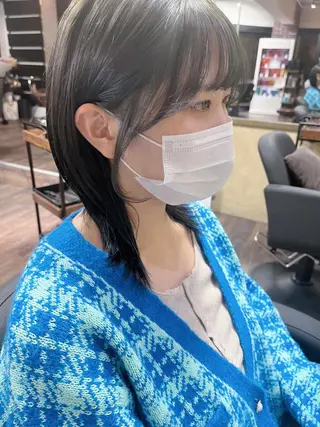 ミディアム カラー ヘアアレンジ 🤍清楚系 韓国レイヤー🤍拓朗のヘアスタイル