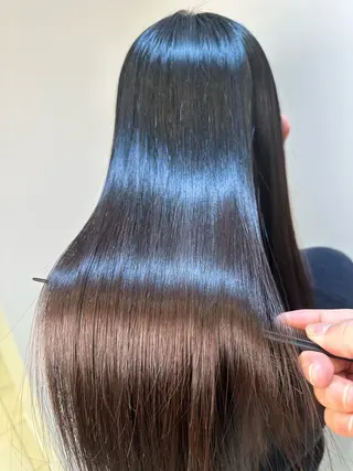 ロング パーマ 髪質改善/縮毛矯正 /ブリーチ矯正/岡部のヘアスタイル