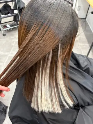 ミディアム エクステ/心斎橋/ ハイトーン/ミサキのヘアスタイル