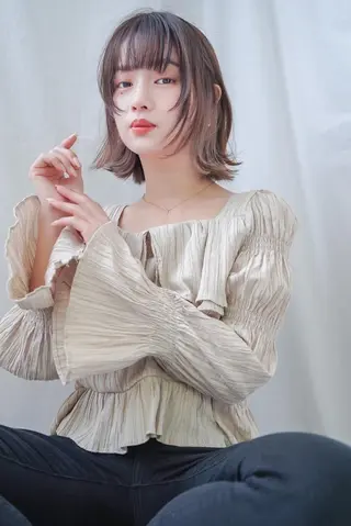 カラー ショート ANGELICA 難波店のヘアスタイル