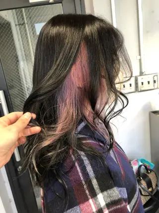 ロング カラー 松下 倫子のヘアスタイル