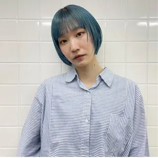 ショート カラー 繭所属・こはる／ハードパーマ /癖毛風パーマ🧃のヘアスタイル