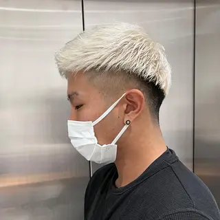 ショート カラー メンズ ally hairsalon所属・Emi .のヘアスタイル