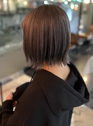 ショート カラー 💐透明感カラー💐 おかじま まりか💐のヘアスタイル