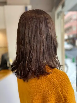 セミロング カラー 菊地 美憂のヘアスタイル