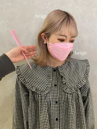 ミディアム あおい 🍒暖色カラーのヘアスタイル