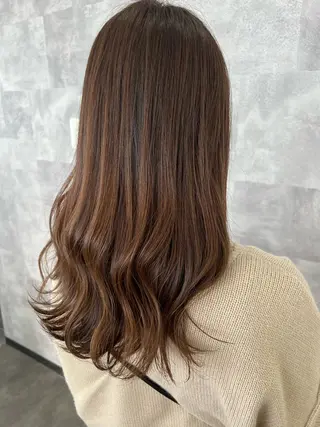 ロング 髪質改善カラー🎀 アイブロウ✨麗華のヘアスタイル