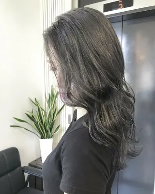ミディアム ヘアアレンジ カラー GiseL 博多 ジゼル　博多のヘアスタイル