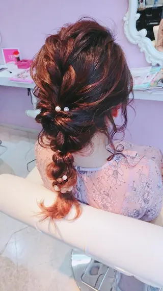 セミロング ヘアアレンジ ナカシマ  アユミのヘアスタイル