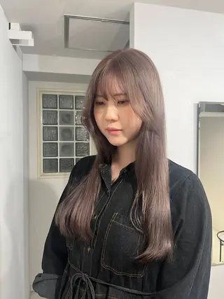 カラー 🪞透けヘア髪質改善 艶ベージュ/nagiのヘアスタイル