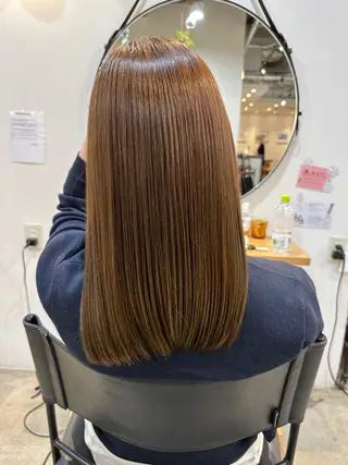 セミロング カラー パーマ 艶髪/髪質改善 yukaのヘアスタイル