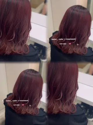 ミディアム 🎀さ こﾁ🎀のヘアスタイル