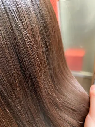 ミディアム カラー 🎀ブリーチなし 透明感🎀yuhiのヘアスタイル