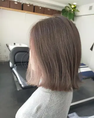 ミディアム カラー JIL BLAN 京都所属・RU RIのヘアスタイル