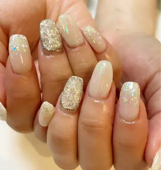 セミロング ネイル Re:st〔リスト〕所属・ayane Re:st〔リスト〕のネイルデザイン