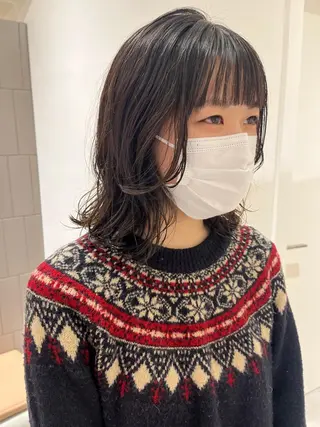 ミディアム 似合わせ/レイヤー/ ボブ/西島 絢香のヘアスタイル