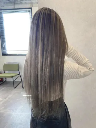 ロング ヘアアレンジ カラー ハイライト❣️バレイ ヤージュ❣️　ykrのヘアスタイル