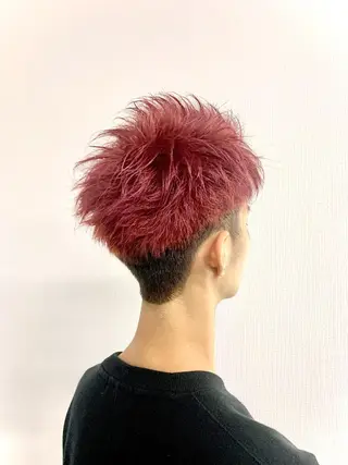 ショート カラー メンズ ゲーマー美容師 KENTOのヘアスタイル